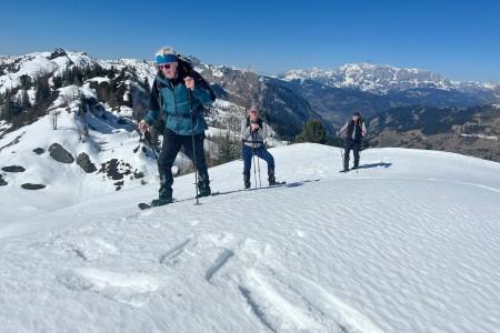 Schneeschuhwanderung mit Toni sen.