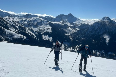 Schneeschuhwanderung mit Toni sen.