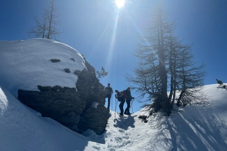 Schneeschuhwanderung mit Toni sen.