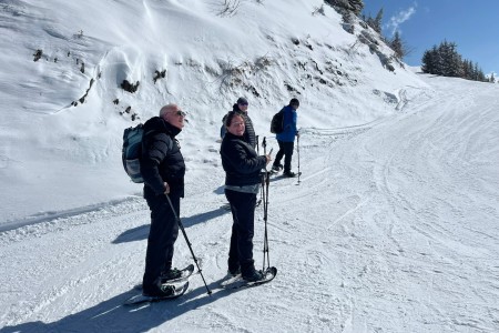 Schneeschuhwanderung mit Toni sen.