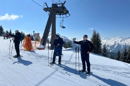 Schneeschuhwanderung mit Toni sen.