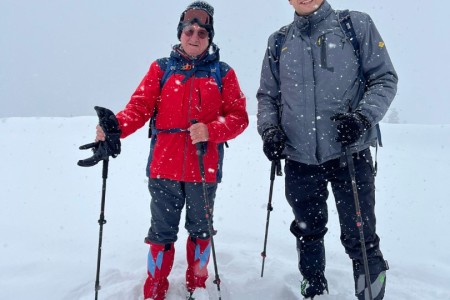 Schneeschuhwanderung mit Toni sen.