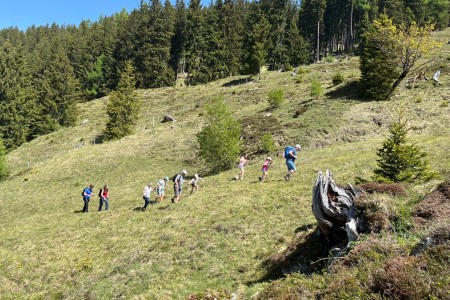 Wanderung mit Toni Senior von Unterwandalm-Karseggalm-Breitenebenalm