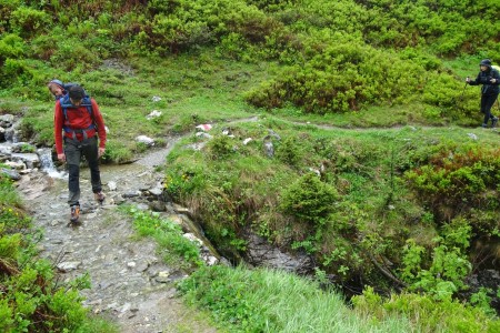 Wanderung mit Dominik zur Loosb&uuml;helalm