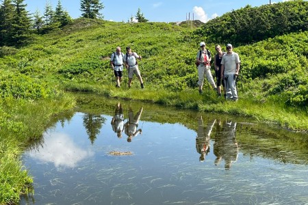 Wanderung mit Toni sen. zum Gro&szlig;arler-Sinnesweg