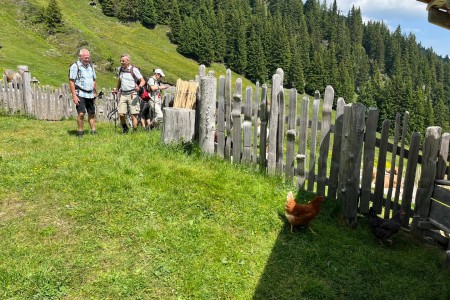Wanderung mit Toni sen. zum Gro&szlig;arler-Sinnesweg