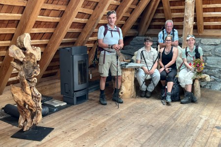 Wanderung mit Toni sen. zum Gro&szlig;arler-Sinnesweg