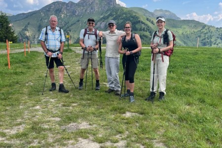 Wanderung mit Toni sen. zum Gro&szlig;arler-Sinnesweg