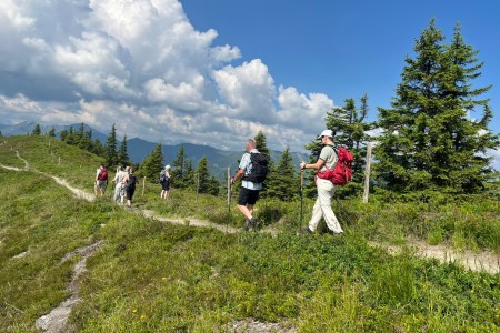 Wanderung mit Toni sen. zum Gro&szlig;arler-Sinnesweg