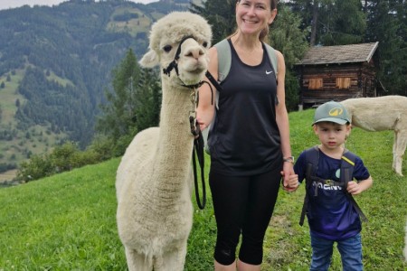 Alpakawanderung mit Karin