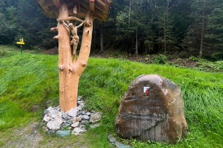 Wanderung mit Toni Senior zur Hubalm