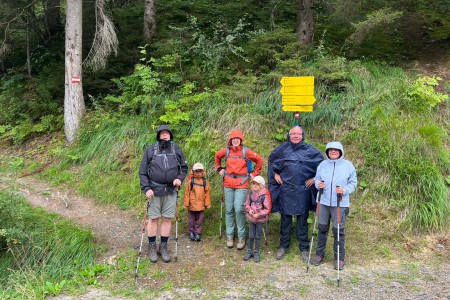 Wanderung mit Toni Senior zur Hubalm