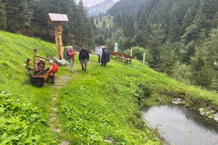 Wanderung mit Toni Senior zur Hubalm
