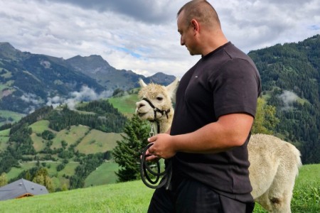 Alpakawanderung mit Karin