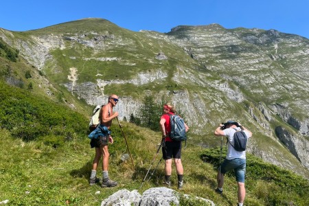 Wanderung mit Toni Sen. zur H&ouml;llwand