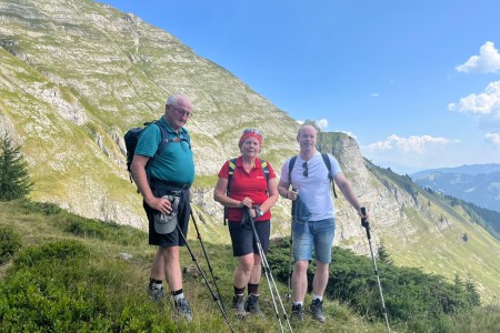 Wanderung mit Toni Sen. zur H&ouml;llwand