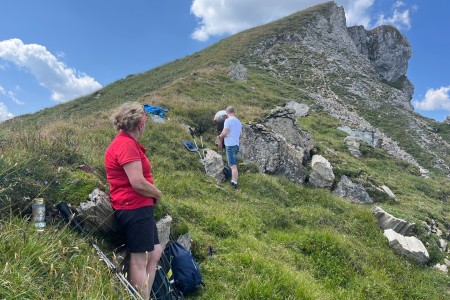 Wanderung mit Toni Sen. zur H&ouml;llwand