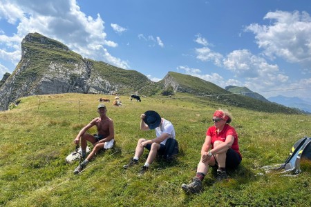 Wanderung mit Toni Sen. zur H&ouml;llwand