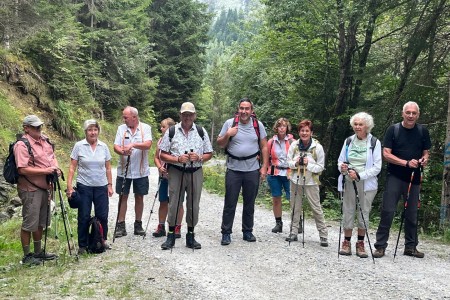 Wanderung mit Toni Senior zur Hubalm