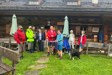 Wanderung mit Toni Senior zur Hubalm