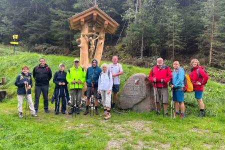 Wanderung mit Toni Senior zur Hubalm