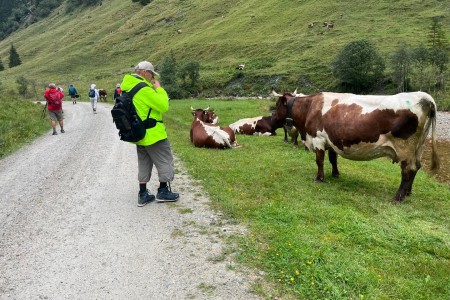 Wanderung mit Toni Senior zur Hubalm