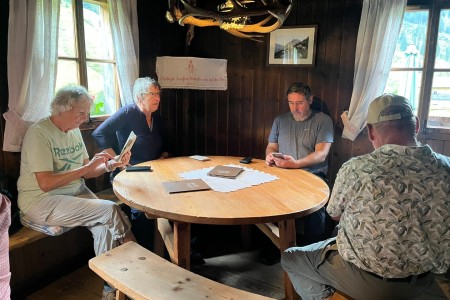 Wanderung mit Toni Senior zur Hubalm