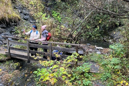 Wanderung mit Toni sen. zum Gro&szlig;arler Sinnesweg
