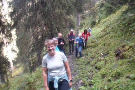 Schöne, leichtere gemeinsame Wanderung mit Manuela ins Toferntal zur Harbachalm